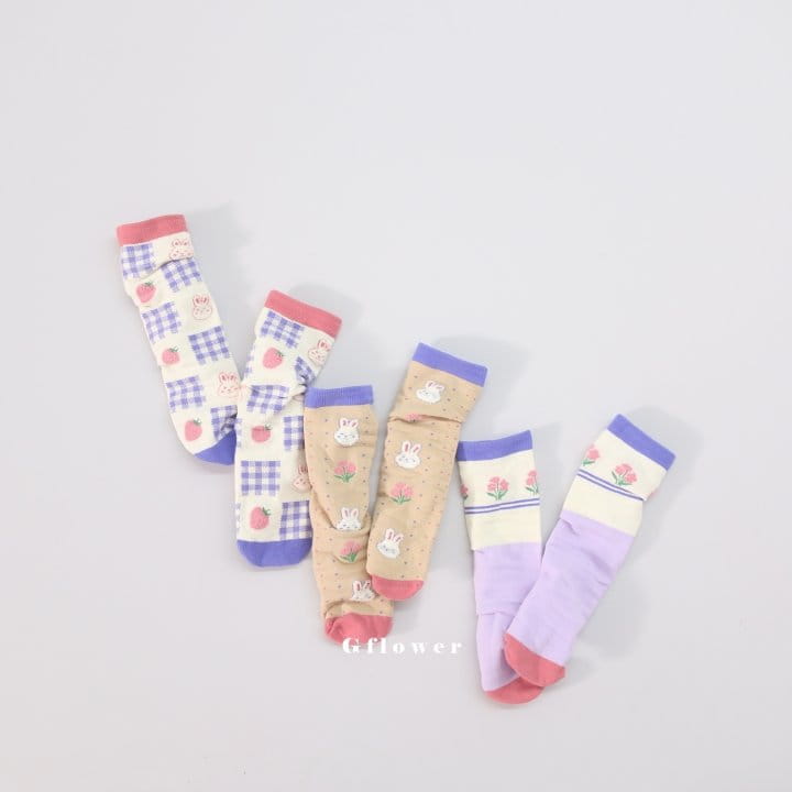 G Flower - Korean Children Fashion - #minifashionista - Rabbit Knee Socks - 7