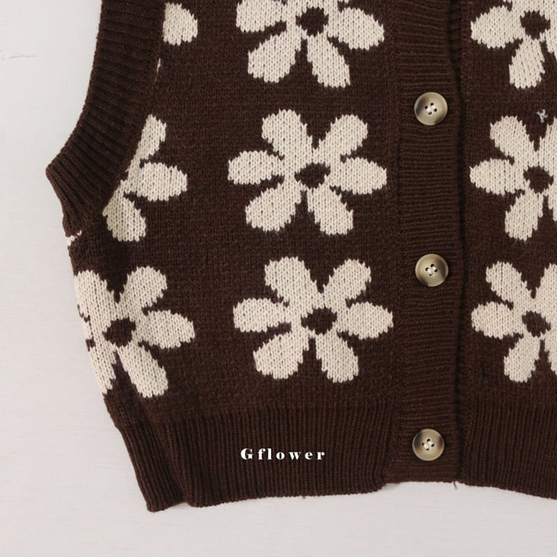 G Flower - Korean Children Fashion - #minifashionista - Knit Vest - 12