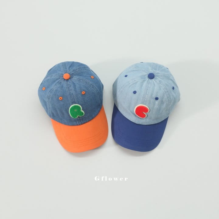G Flower - Korean Children Fashion - #todddlerfashion - Denim Patch Ball Cap - 2