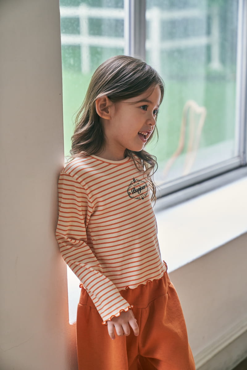 Green Tomato - Korean Children Fashion - #littlefashionista - Stripes Tee - 10