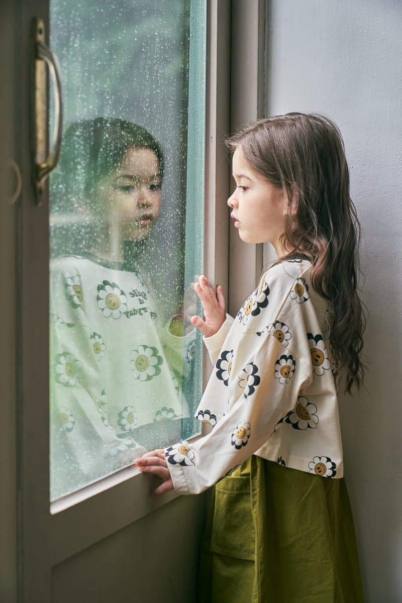 Green Tomato - Korean Children Fashion - #littlefashionista - Flower Crop Tee - 4