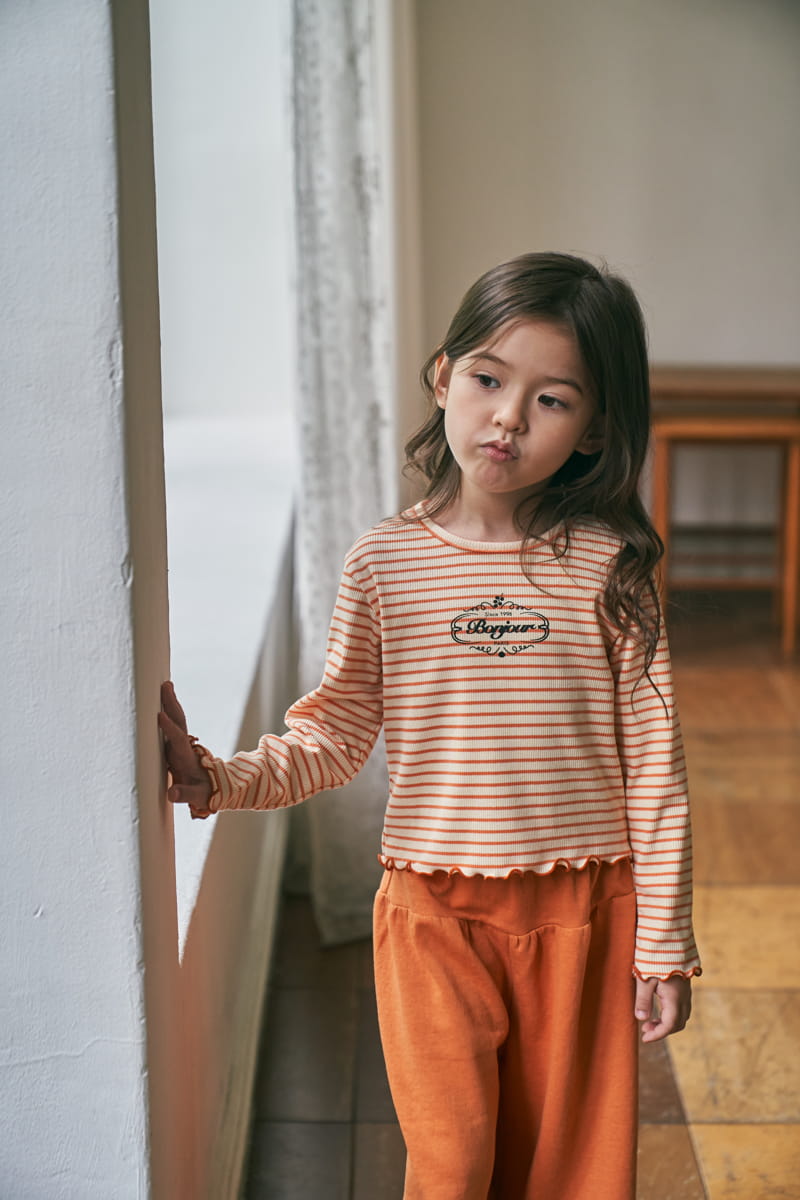 Green Tomato - Korean Children Fashion - #minifashionista - Stripes Tee - 12
