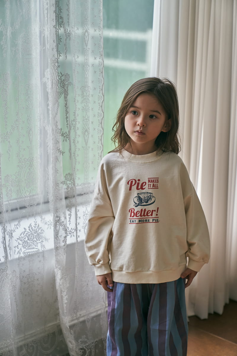 Green Tomato - Korean Children Fashion - #todddlerfashion - Pie Sweatshirt - 5
