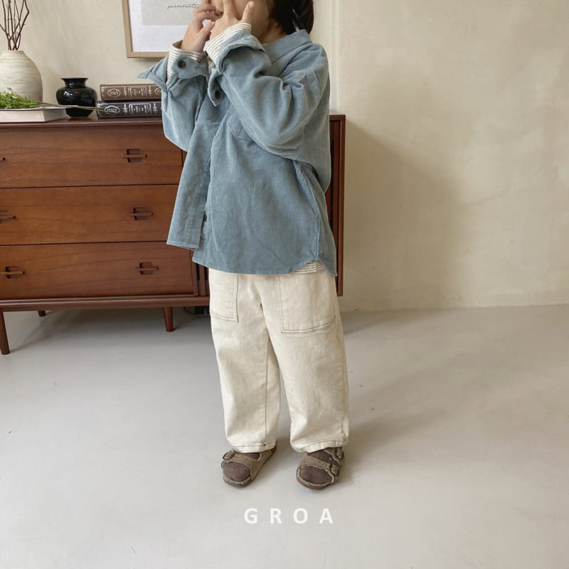 Groa - Korean Children Fashion - #childofig - Corduroy Shirt - 12