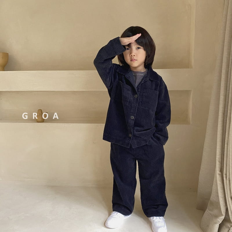 Groa - Korean Children Fashion - #kidsshorts - Corduroy Pants