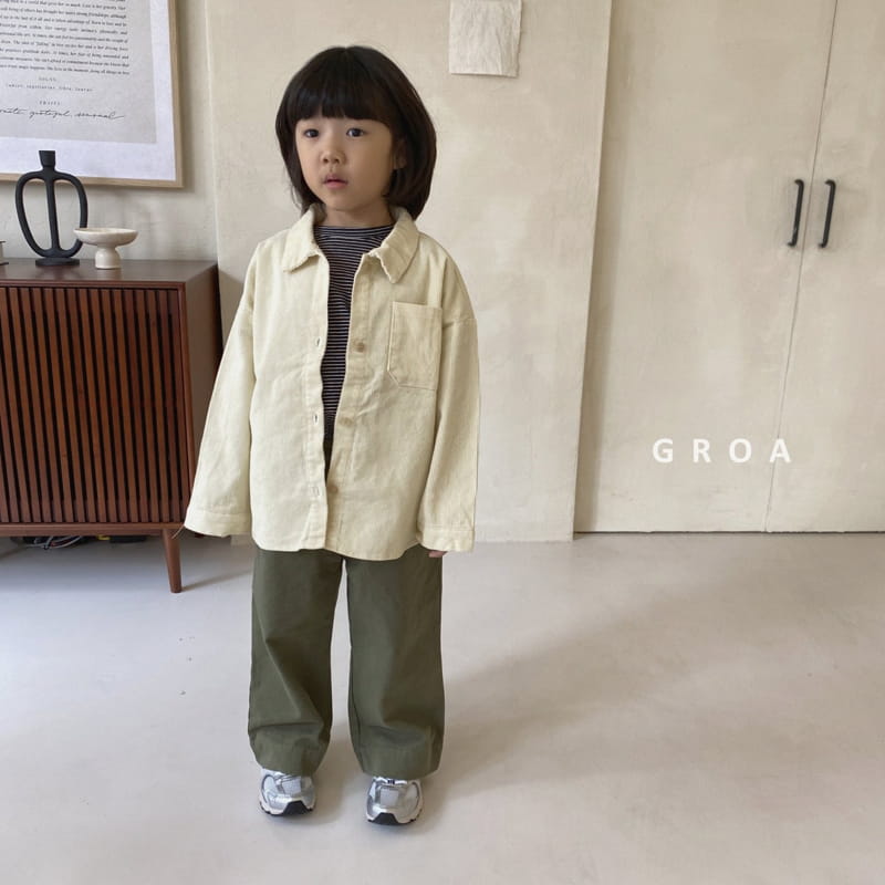 Groa - Korean Children Fashion - #kidsshorts - Corduroy Shirt