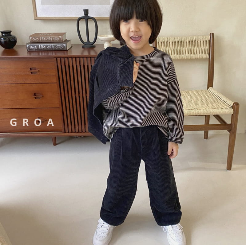 Groa - Korean Children Fashion - #kidsstore - Corduroy Pants - 2