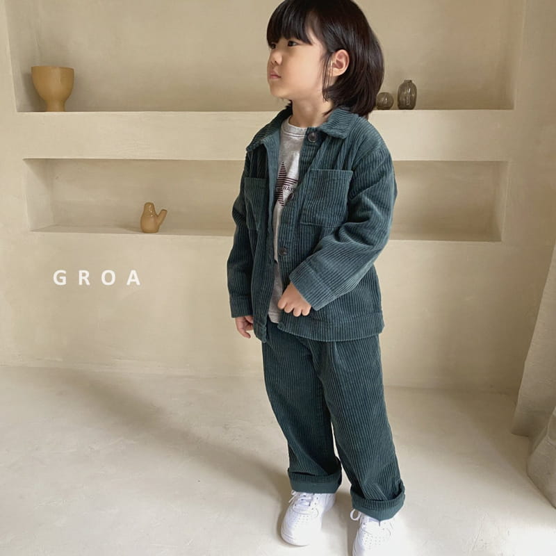 Groa - Korean Children Fashion - #kidsstore - Corduroy Jacket - 4