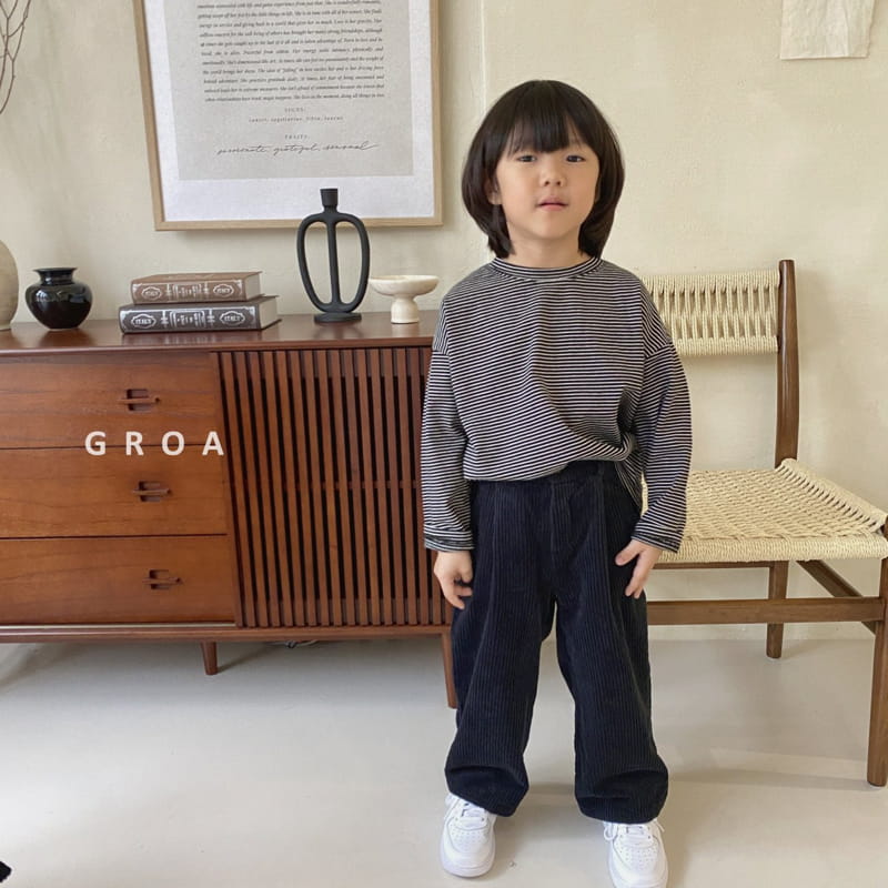 Groa - Korean Children Fashion - #kidzfashiontrend - Corduroy Pants - 3