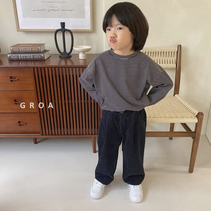 Groa - Korean Children Fashion - #littlefashionista - Corduroy Pants - 5