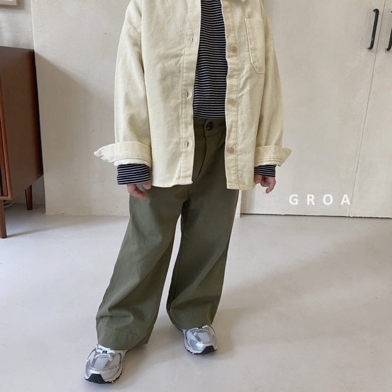 Groa - Korean Children Fashion - #minifashionista - Autumn Semi Pants - 6