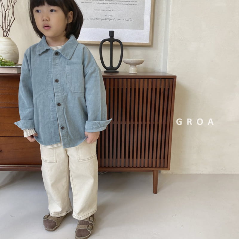 Groa - Korean Children Fashion - #prettylittlegirls - Corduroy Shirt - 8