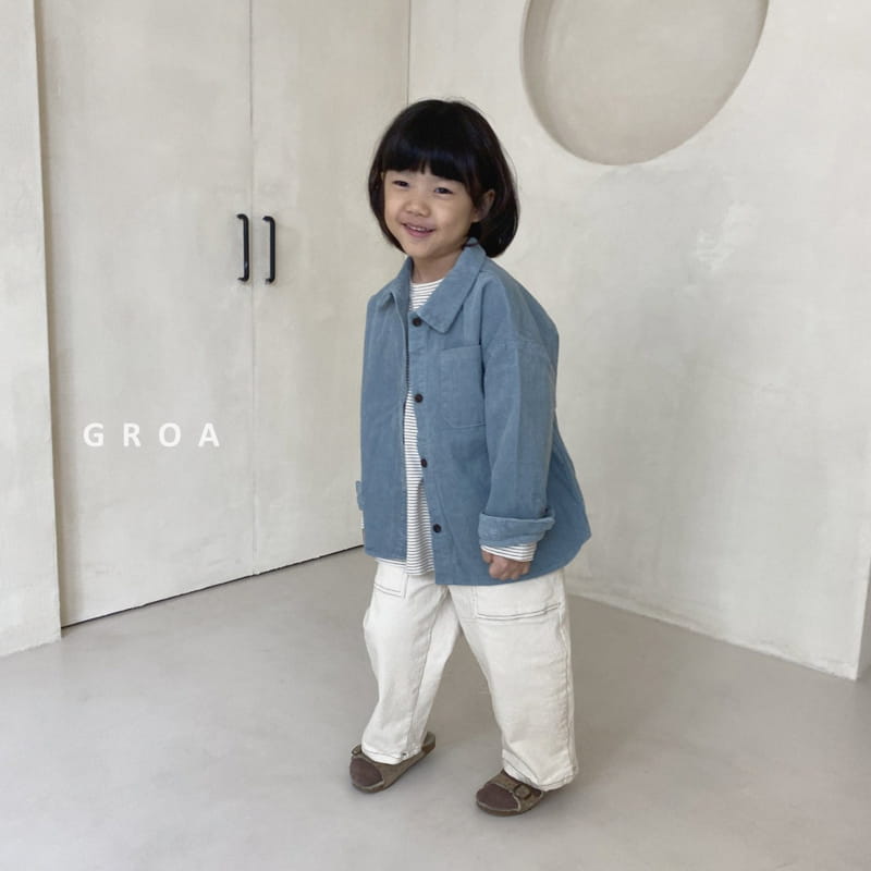 Groa - Korean Children Fashion - #stylishchildhood - Corduroy Shirt - 11