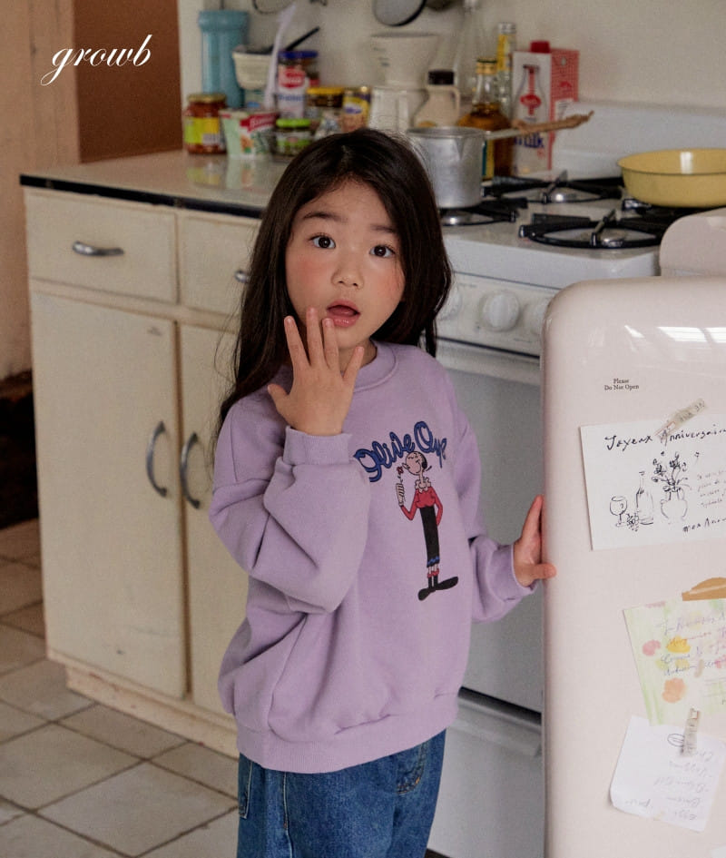 Grow B - Korean Children Fashion - #childofig - Olive Sweatshirt - 3
