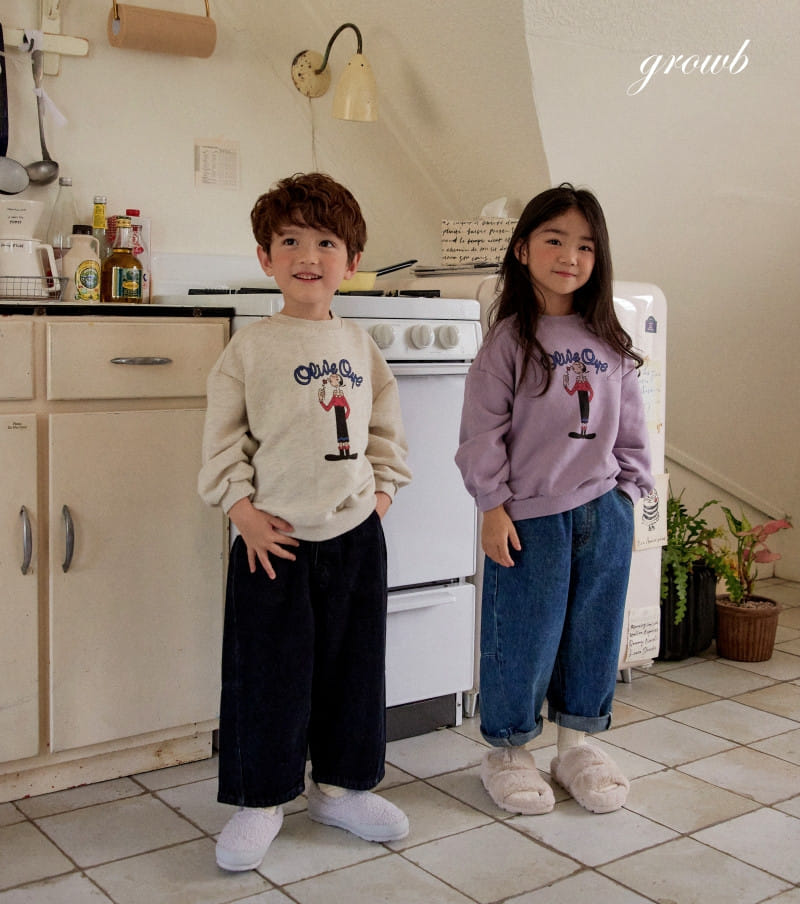 Grow B - Korean Children Fashion - #fashionkids - Olive Sweatshirt - 7