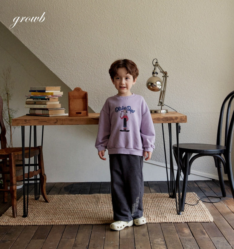 Grow B - Korean Children Fashion - #littlefashionista - Olive Sweatshirt - 12