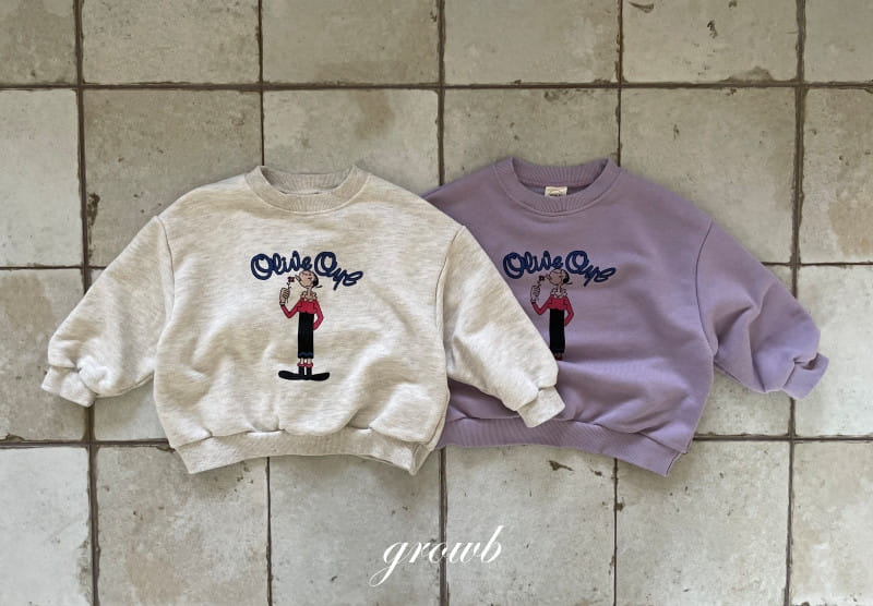 Grow B - Korean Children Fashion - #prettylittlegirls - Olive Sweatshirt