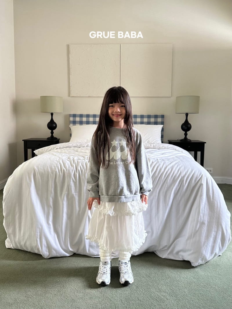 Grue Baba - Korean Children Fashion - #discoveringself - Lover Sweatshirt - 4
