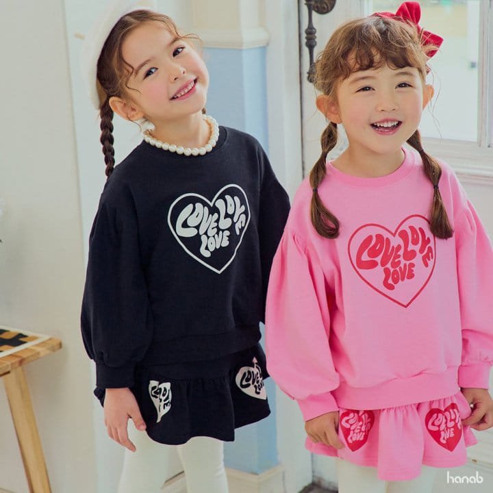 Hanab - Korean Children Fashion - #Kfashion4kids - Loveing Top Bottom Set - 9
