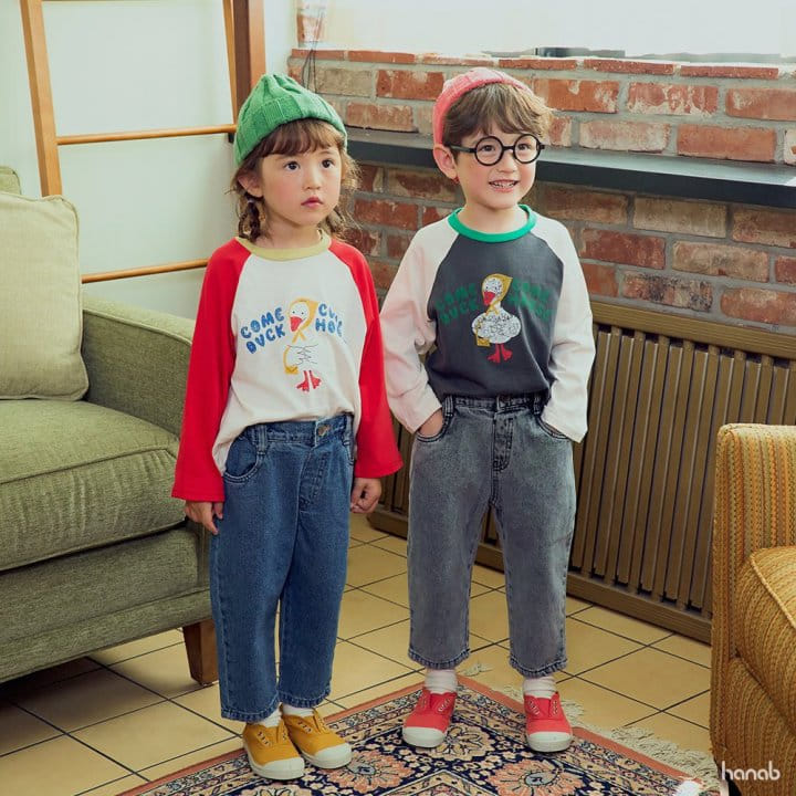 Hanab - Korean Children Fashion - #Kfashion4kids - Duck Raglan Tee - 6