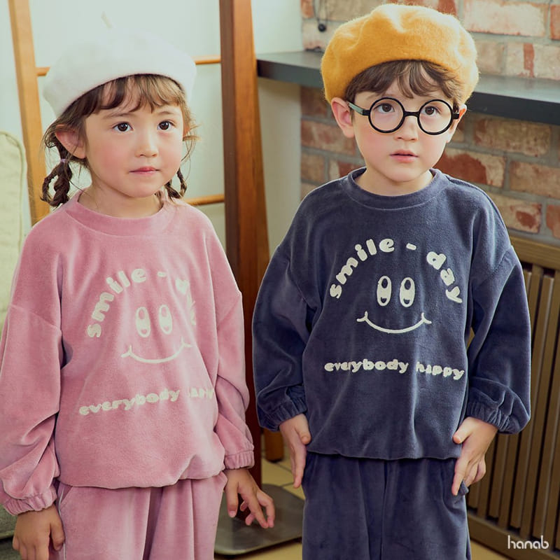 Hanab - Korean Children Fashion - #childofig - Veloure Top Bottom Set - 5