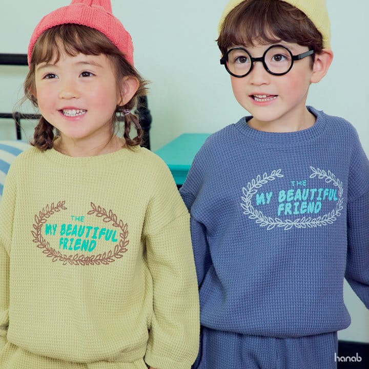 Hanab - Korean Children Fashion - #childofig - Waffle Top Bottom Set