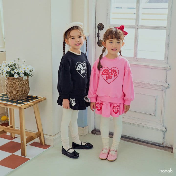 Hanab - Korean Children Fashion - #childrensboutique - Loveing Top Bottom Set - 2
