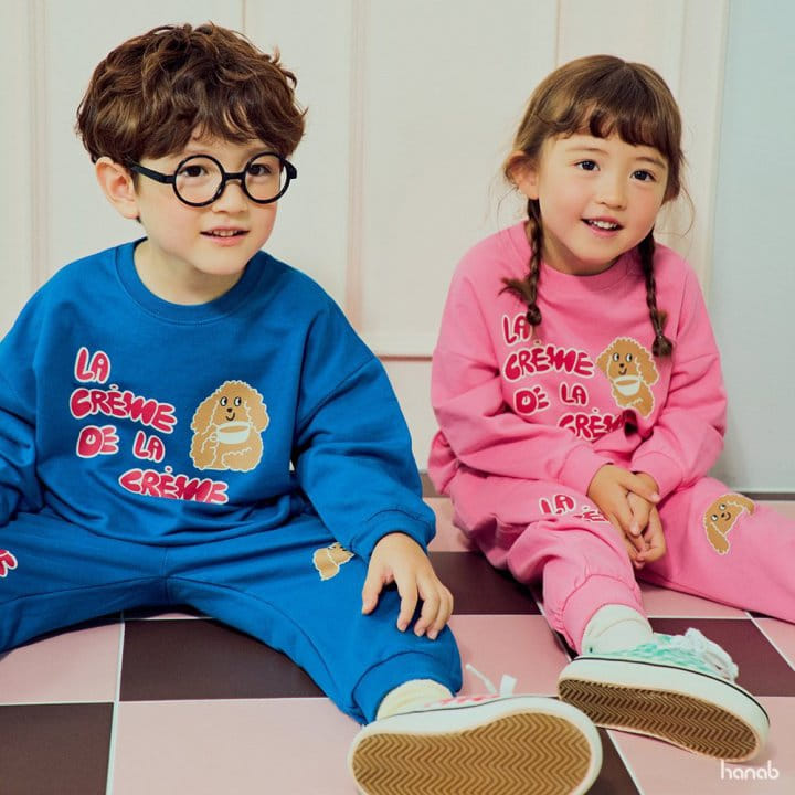 Hanab - Korean Children Fashion - #childrensboutique - Crem Top Bottom Set