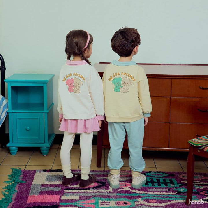 Hanab - Korean Children Fashion - #designkidswear - Friend Top Bottom Set