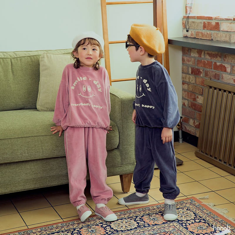 Hanab - Korean Children Fashion - #designkidswear - Veloure Top Bottom Set - 7