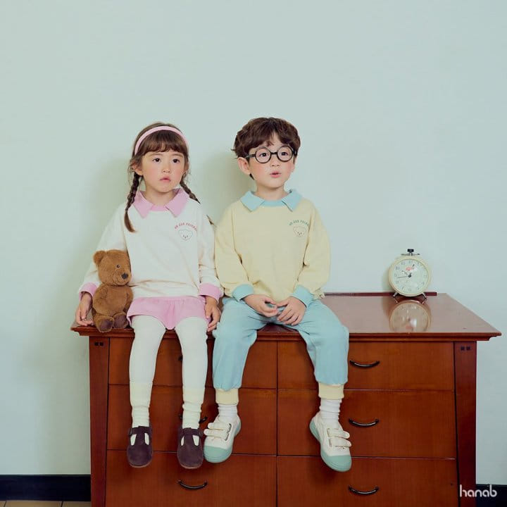 Hanab - Korean Children Fashion - #discoveringself - Friend Top Bottom Set - 2