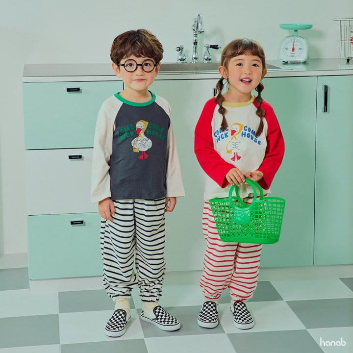 Hanab - Korean Children Fashion - #fashionkids - Duck Raglan Tee - 2