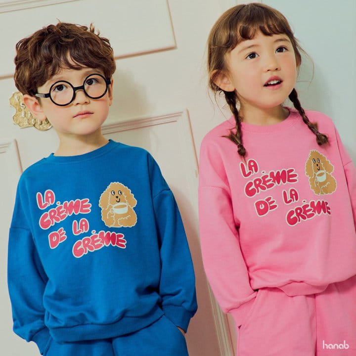 Hanab - Korean Children Fashion - #kidsshorts - Crem Top Bottom Set - 5