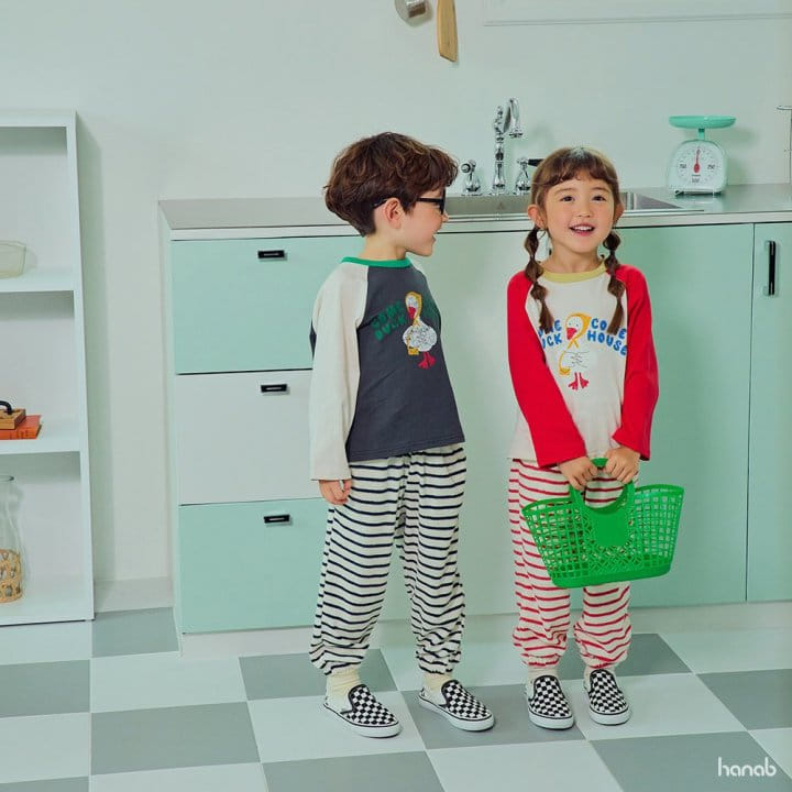 Hanab - Korean Children Fashion - #kidsshorts - Duck Raglan Tee - 3