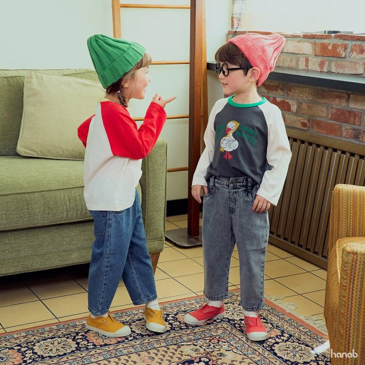 Hanab - Korean Children Fashion - #kidsshorts - Duck Raglan Tee - 4
