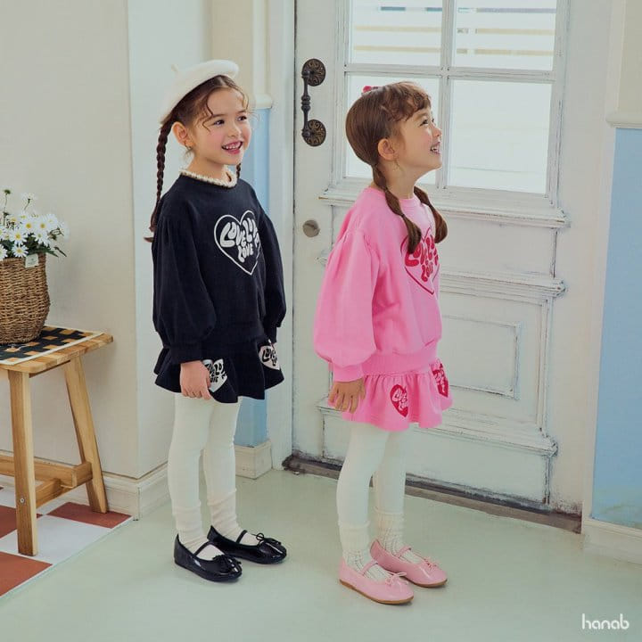 Hanab - Korean Children Fashion - #kidzfashiontrend - Loveing Top Bottom Set - 8
