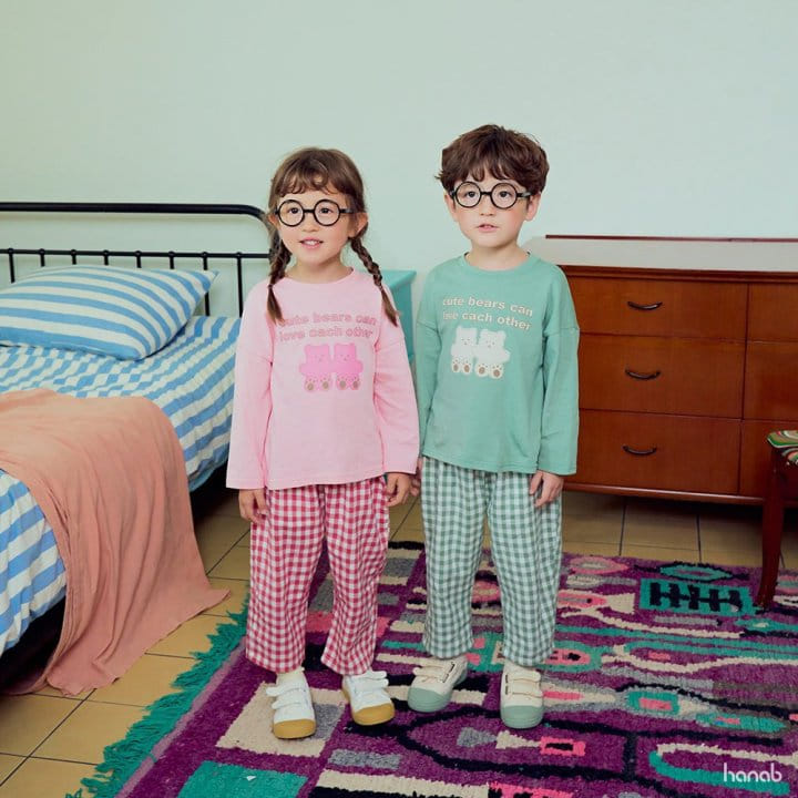 Hanab - Korean Children Fashion - #toddlerclothing - Yomi Check Pants