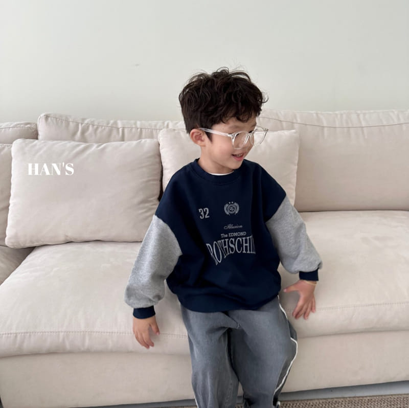 Han's - Korean Children Fashion - #Kfashion4kids - Color Loose Sweatshirt - 5