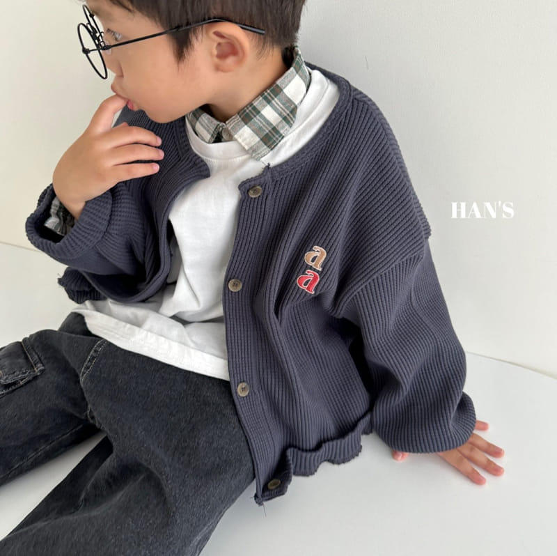 Han's - Korean Children Fashion - #Kfashion4kids - Labins Waffle Cardigan - 8
