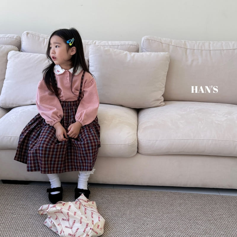 Han's - Korean Children Fashion - #discoveringself - Blan Dungarees Skirt - 3