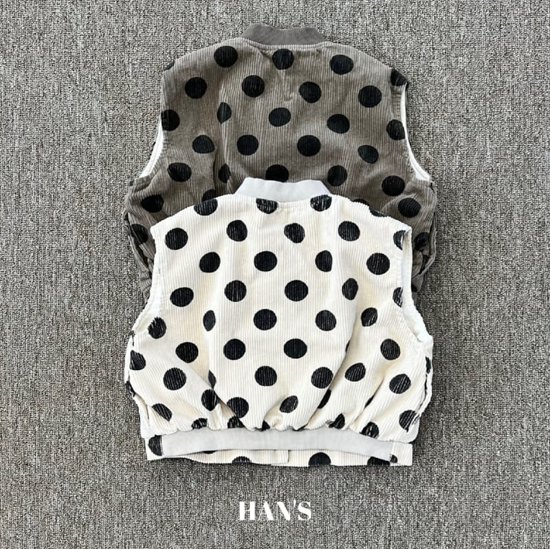 Han's - Korean Children Fashion - #fashionkids - Rib Dot Vest