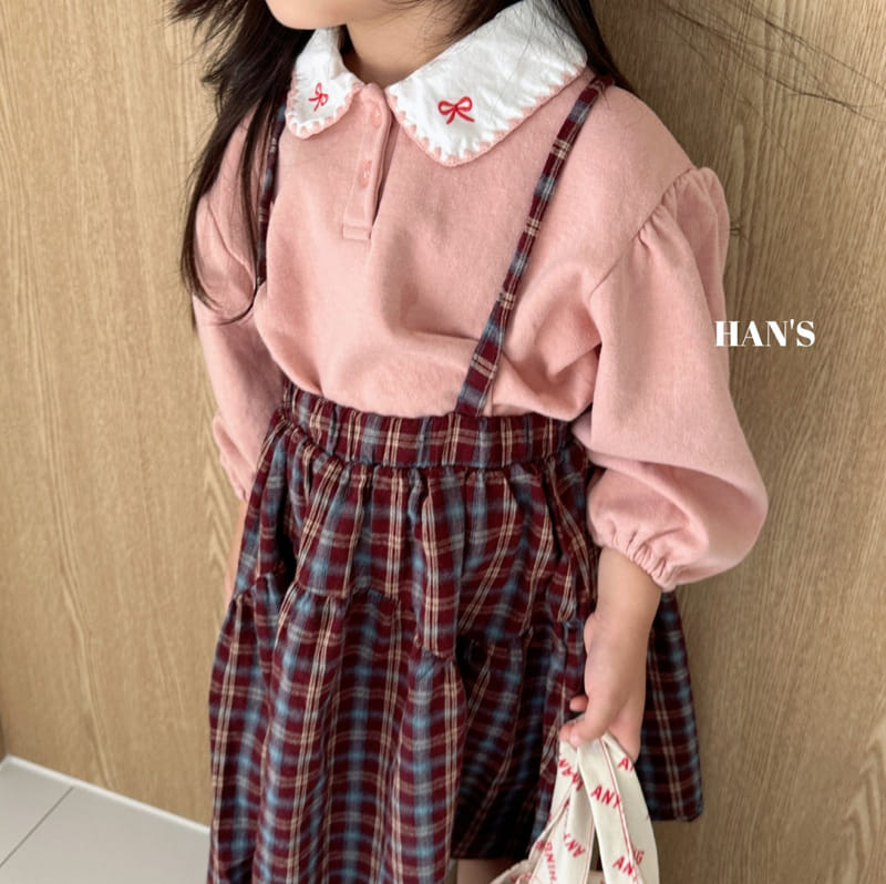 Han's - Korean Children Fashion - #discoveringself - Blan Dungarees Skirt - 4