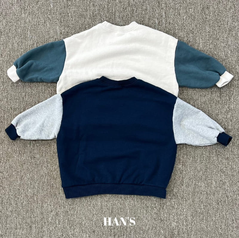 Han's - Korean Children Fashion - #fashionkids - Color Loose Sweatshirt