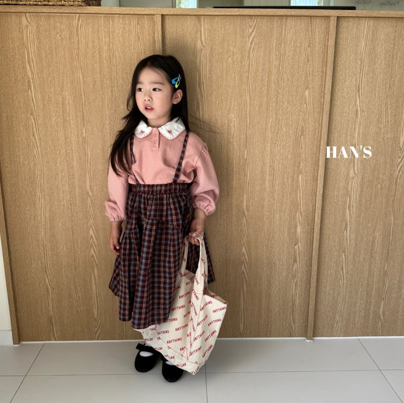 Han's - Korean Children Fashion - #kidsstore - Blan Dungarees Skirt - 6