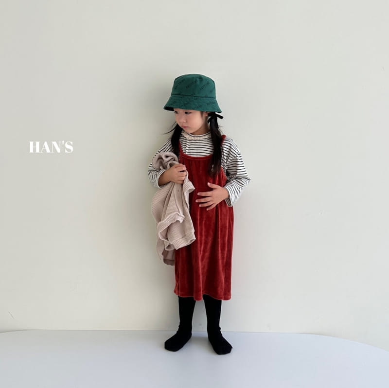 Han's - Korean Children Fashion - #kidzfashiontrend - Stripes Lace Tee - 3
