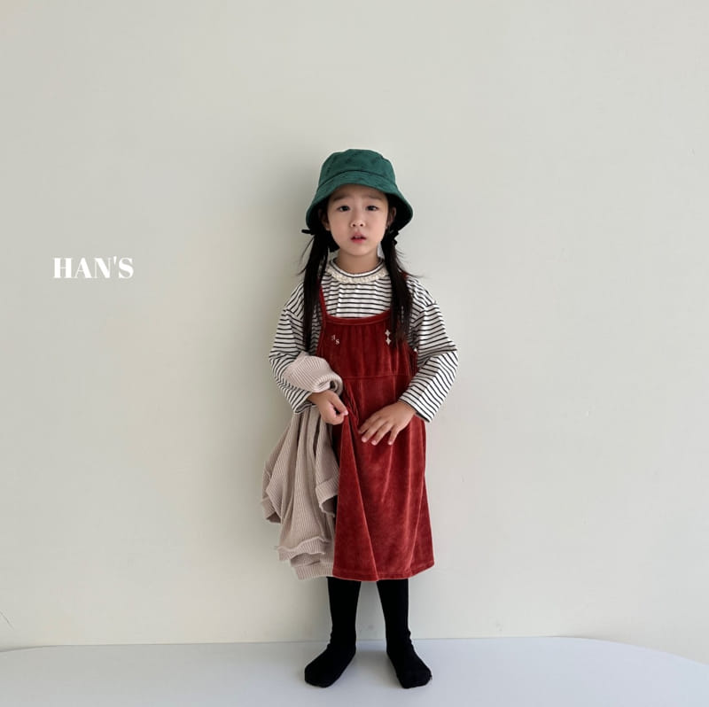 Han's - Korean Children Fashion - #littlefashionista - Stripes Lace Tee - 5