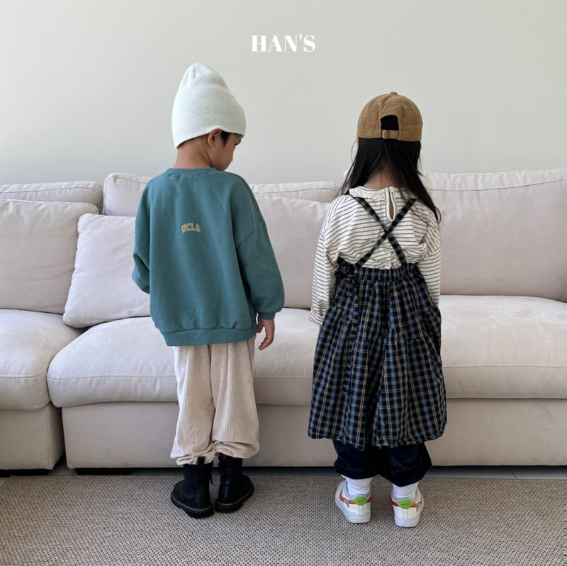 Han's - Korean Children Fashion - #prettylittlegirls - Blan Dungarees Skirt - 12