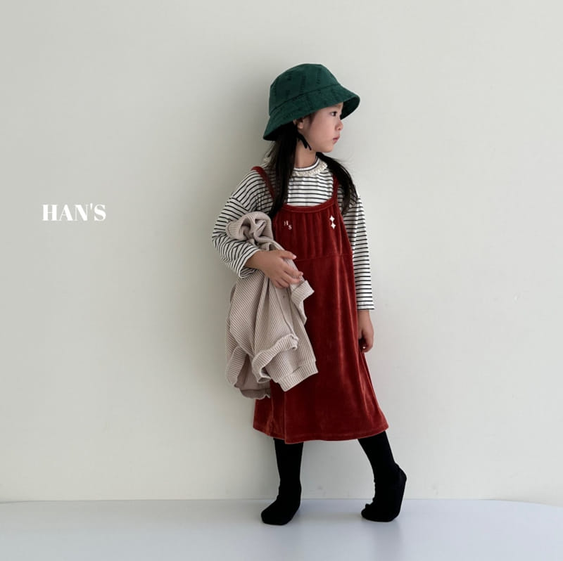 Han's - Korean Children Fashion - #prettylittlegirls - Stripes Lace Tee - 8