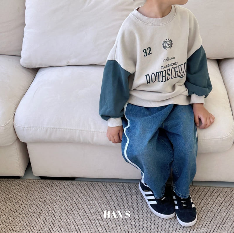Han's - Korean Children Fashion - #toddlerclothing - Color Loose Sweatshirt - 11