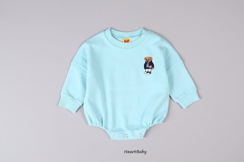 Heart Baby - Korean Baby Fashion - #babyboutique - Bear Embroidery Bodysuit - 11